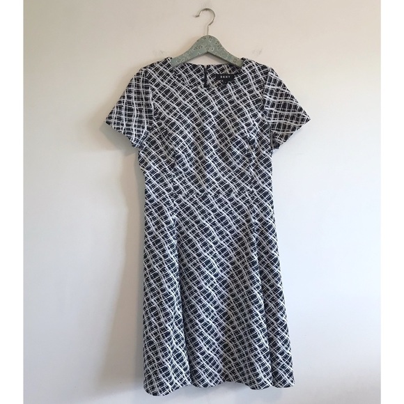 DKNY Black and White A-line Mini Dress - Picture 1 of 7